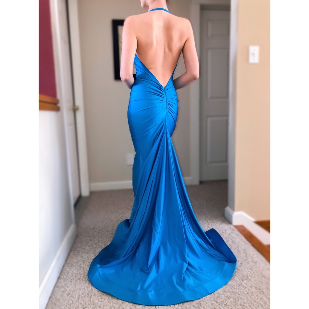 Blue Evening Gown/Dress, Prom/Pageant/Homecoming - Picture 2 of 2